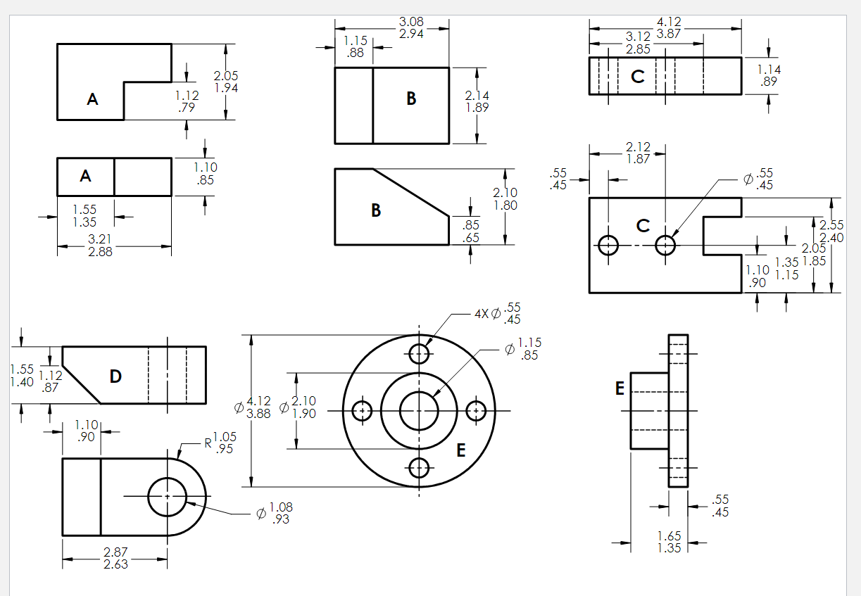 Calculate minimum and maximum volumes of Part A, B, | Chegg.com