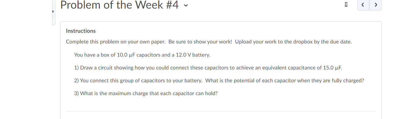 Solved Problem Of The Week #4 A Instructions Complete | Chegg.com