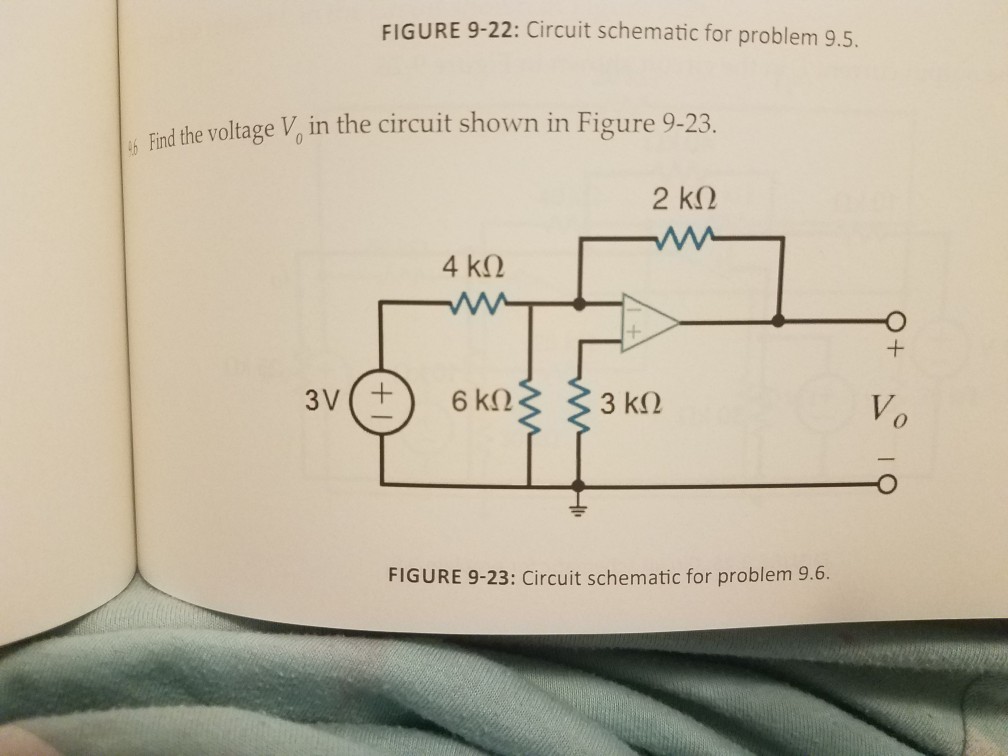 Solved FIGURE 9-18: Circuit schematic for problem 9.1. 92 | Chegg.com