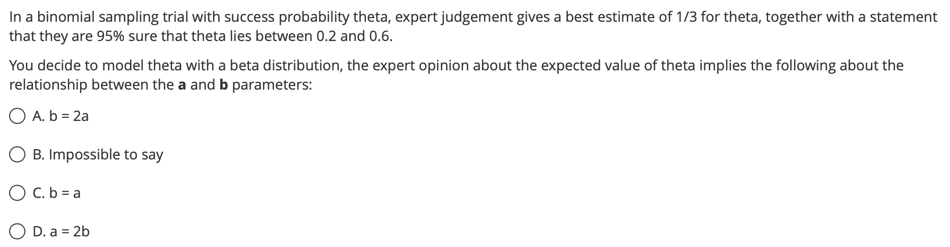 Solved In A Binomial Sampling Trial With Success Probability | Chegg.com