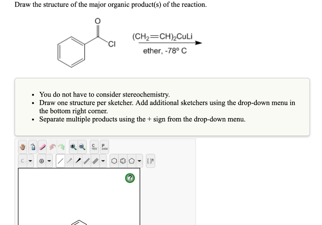 Solved Draw The Structure Of The Major Organic Product(s) Of | Chegg.com