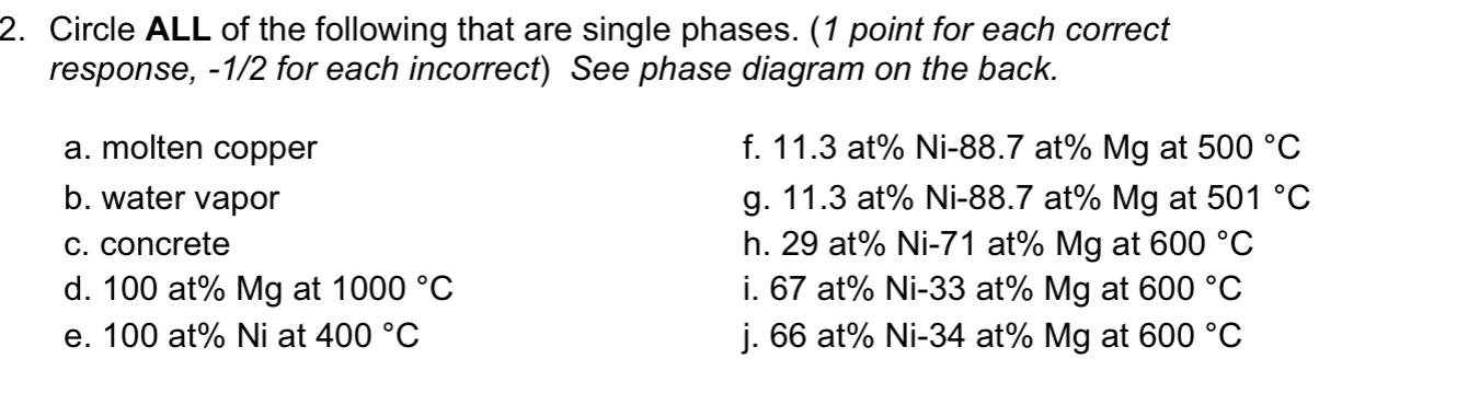 Solved 2. Circle ALL of the following that are single | Chegg.com