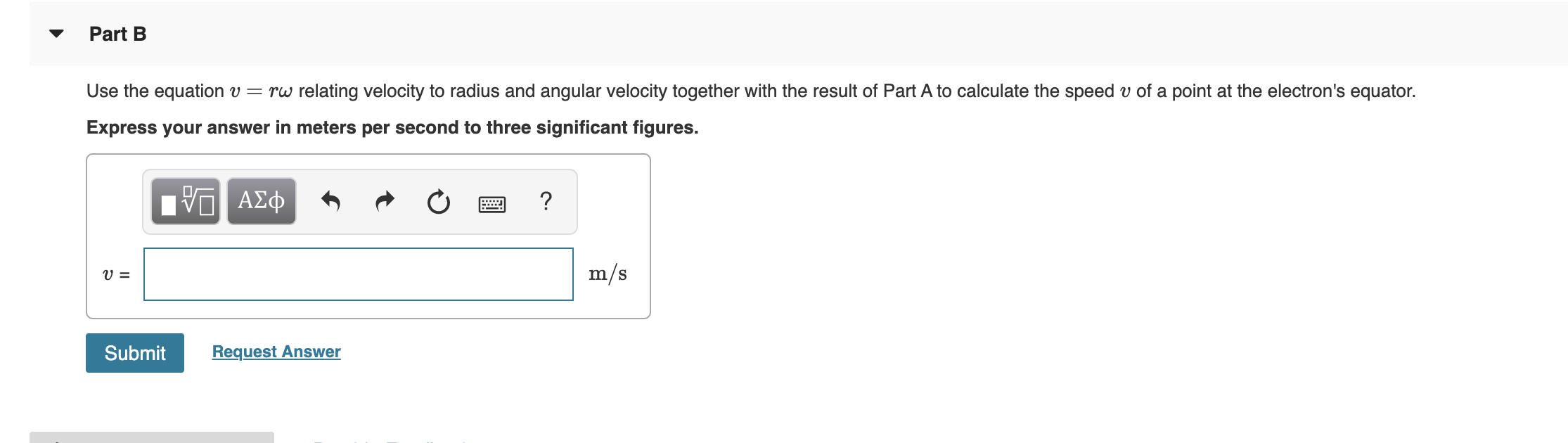 Solved If you treat an electron as a classical rigid sphere | Chegg.com