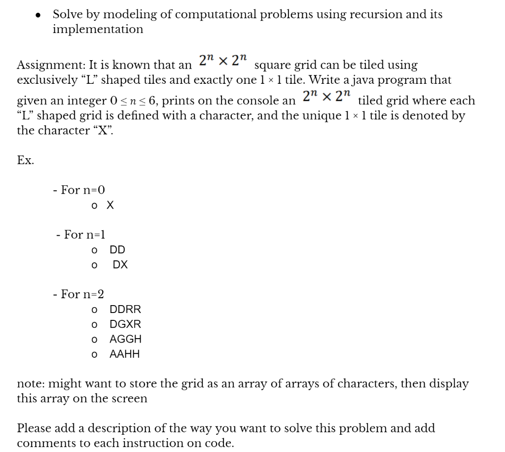 . Solve by modeling of computational problems using | Chegg.com