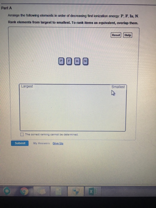 Solved Arrange the following elements in order of decreasing | Chegg.com