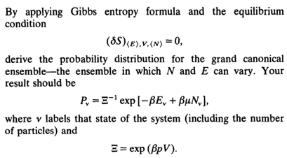 By Applying Gibbs Entropy Formula And The Equilibrium Chegg Com