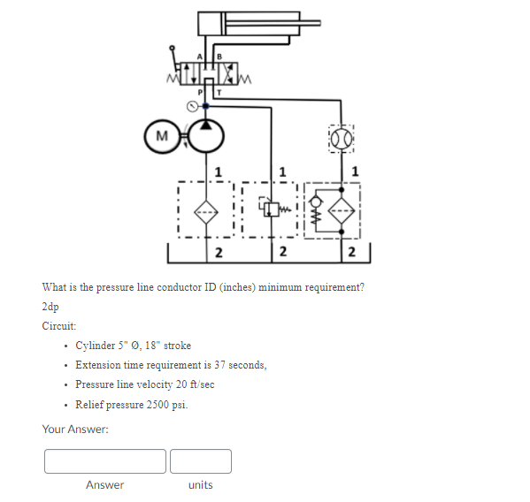 Solved M Om 2 2 2 What Is The Pressure Line Conductor Id 