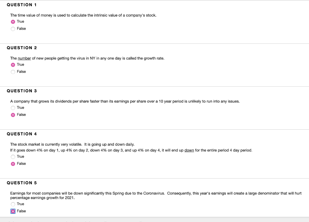 Solved QUESTION 1 The time value of money is used to | Chegg.com