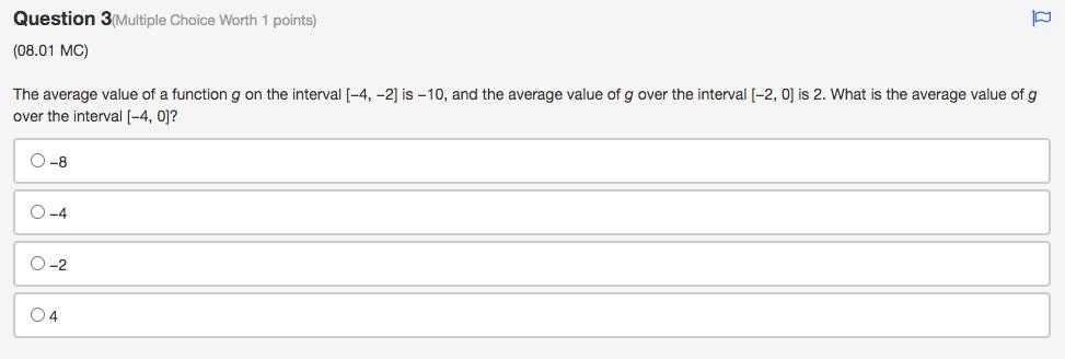 Solved Question 1 Multiple Choice Worth 1 points) (08.01 MC) | Chegg.com