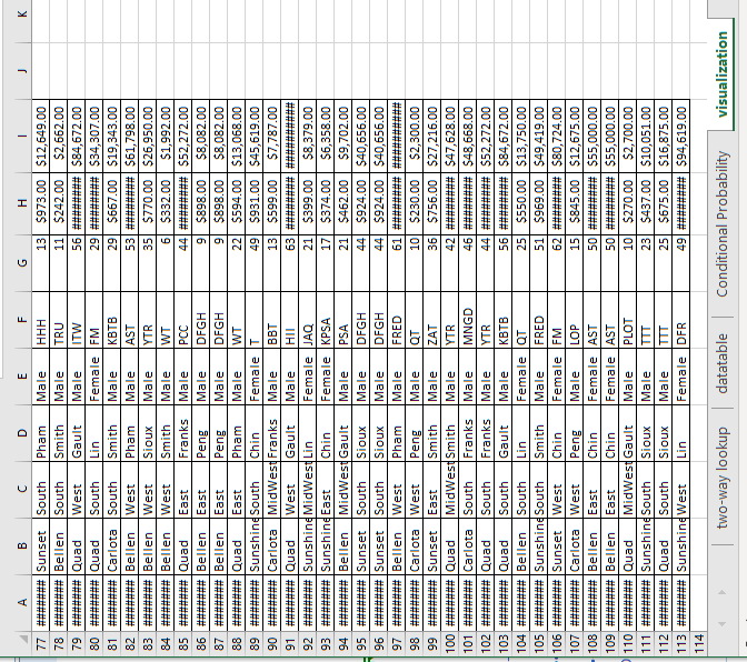 In the table to the left, we have a record of every | Chegg.com