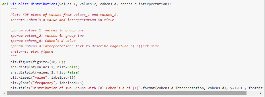 Solved def visualize_distributions (values_1, values_2, | Chegg.com