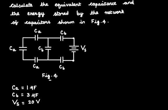 Solved Calculate the equivalent capacitance and the energy | Chegg.com