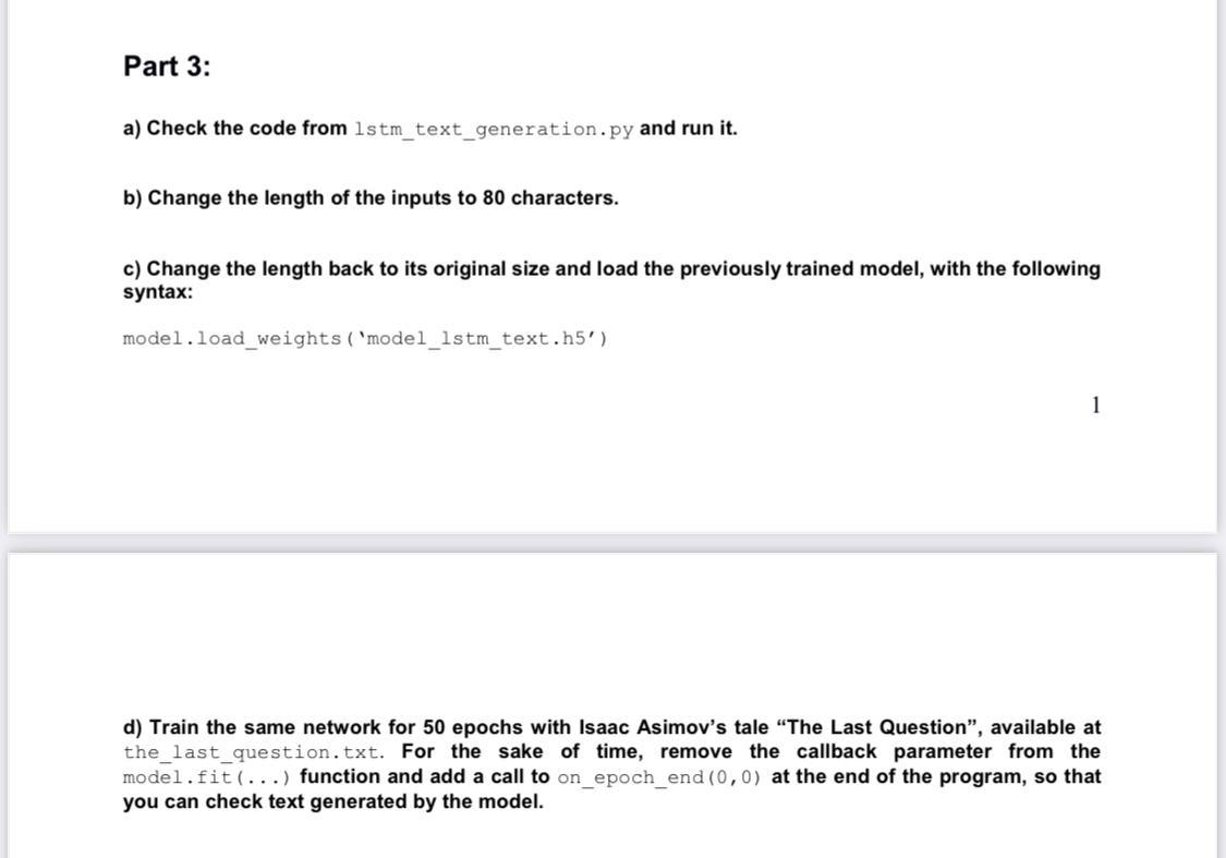 This lab is about Deep Learning. You will download | Chegg.com