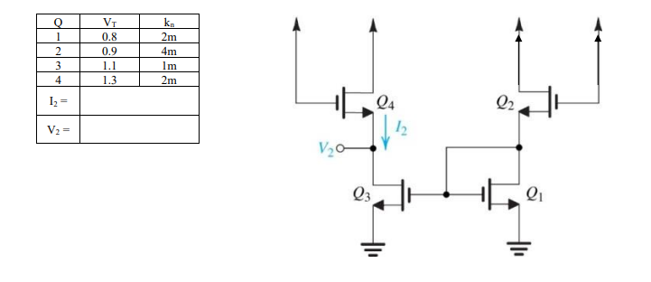 Solved 4 The properties for the transistors are given in the | Chegg.com