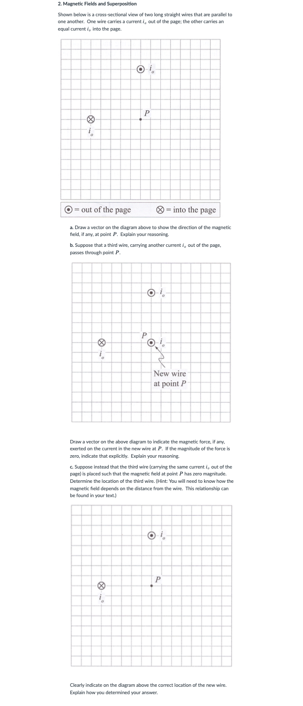 Solved 2. Magnetic Fields and Superposition Shown below is a | Chegg.com