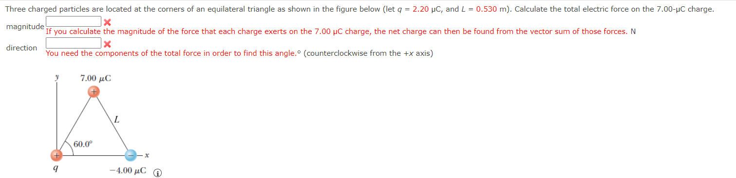 Solved direction You need the components of the total force | Chegg.com