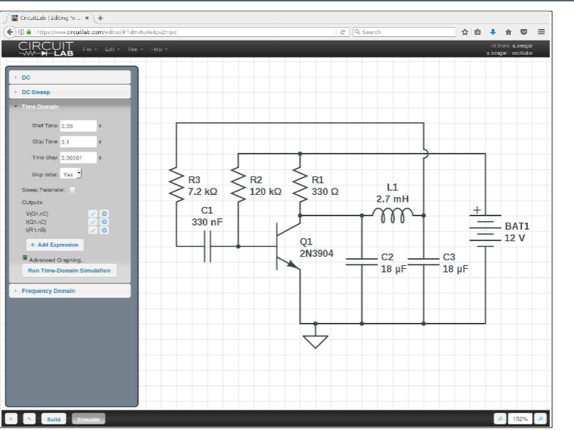 how to make a One Transistor Oscillator of | Chegg.com