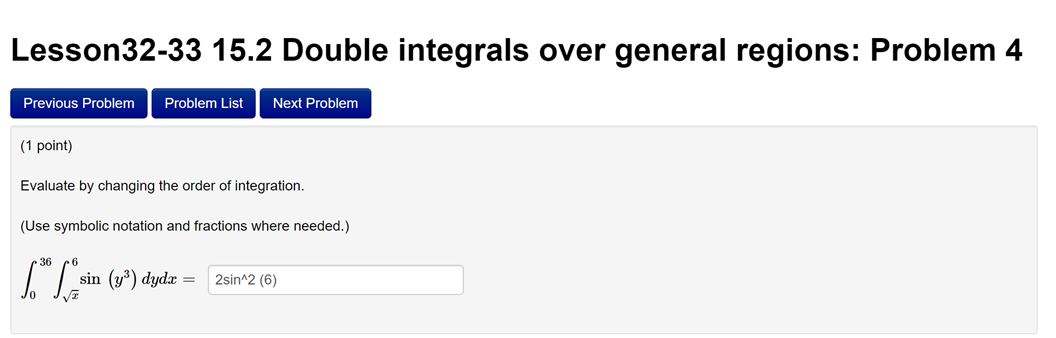 Solved Lesson32-33 15.2 Double Integrals Over General | Chegg.com