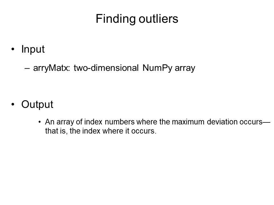 Finding outliers - In statistics, outliers are data | Chegg.com