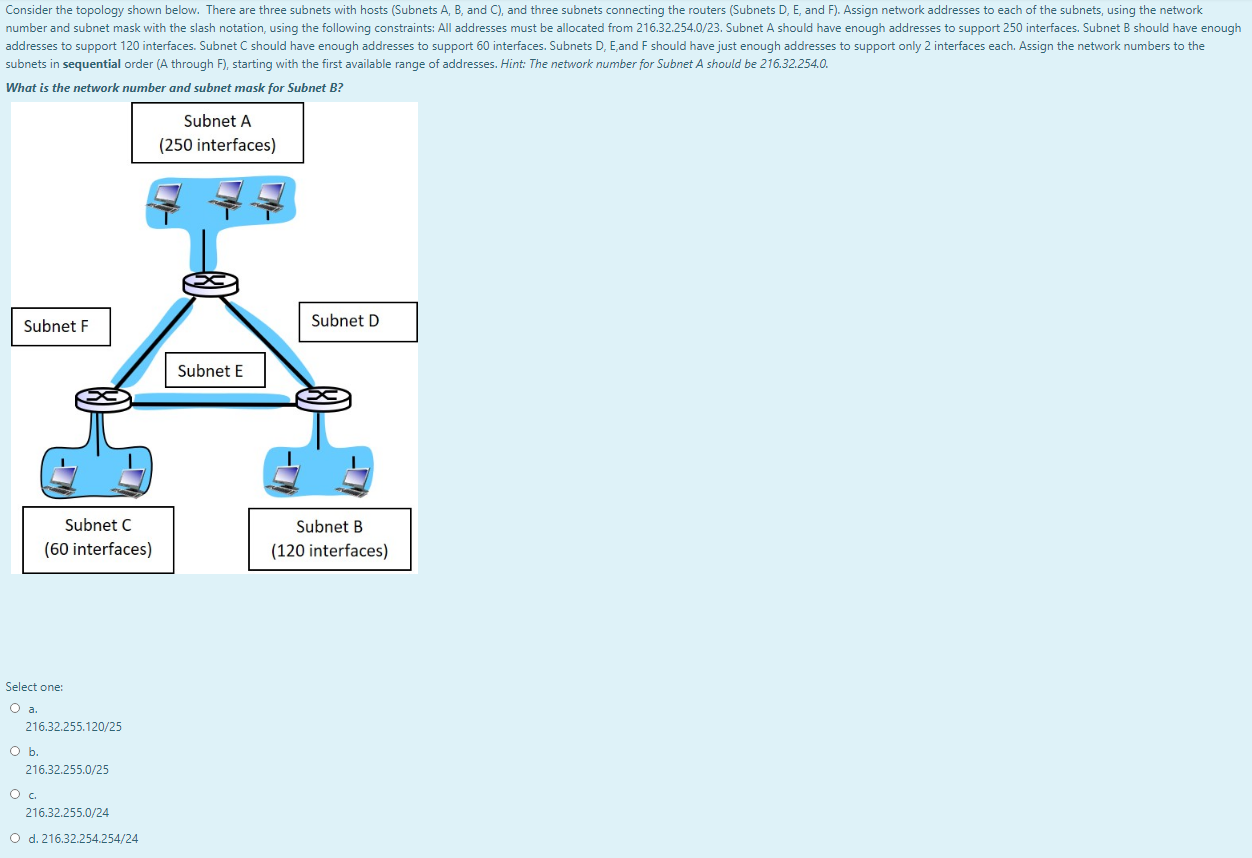 Solved Consider The Topology Shown Below. There Are Three | Chegg.com