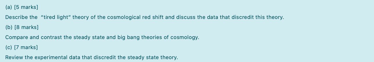 Solved (a) [5 marks] Describe the 