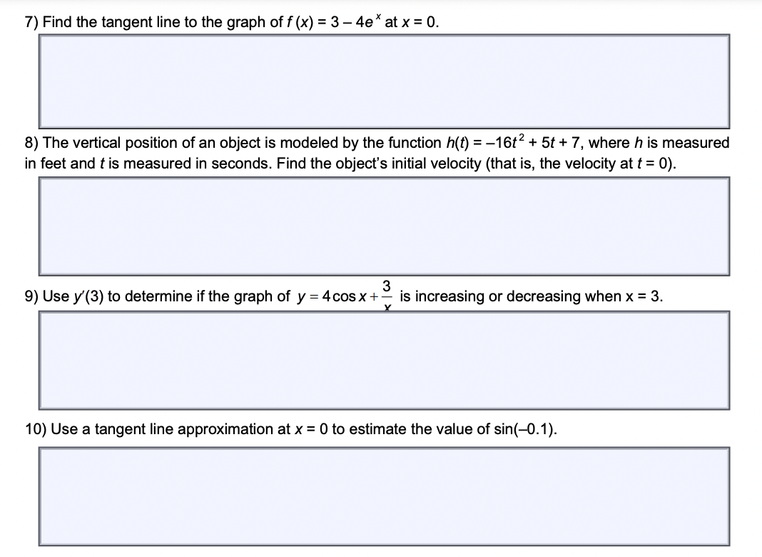 Solved Hi! I need urgent help with my calculus homework. | Chegg.com