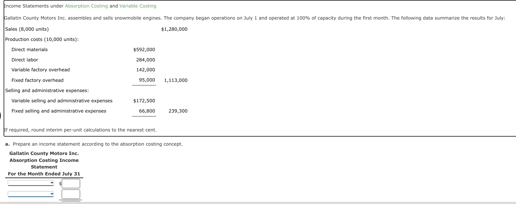 Solved B Prepare An Income Statement According To The 1089