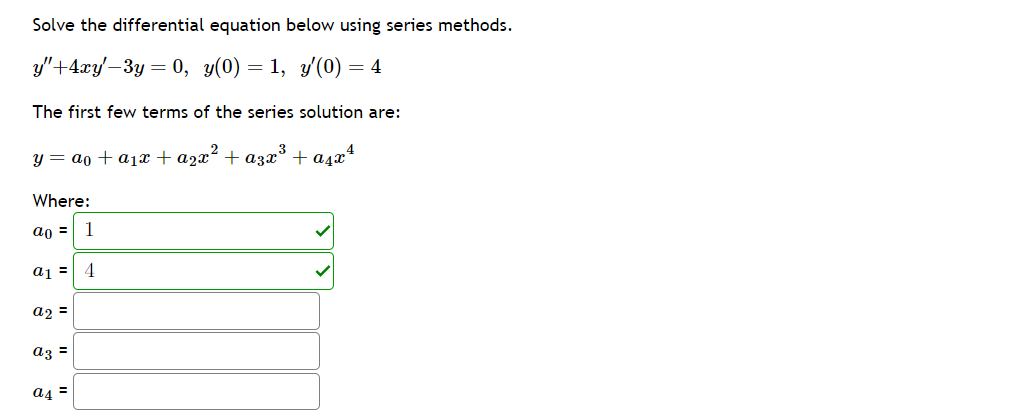 Solved Solve the differential equation below using series | Chegg.com