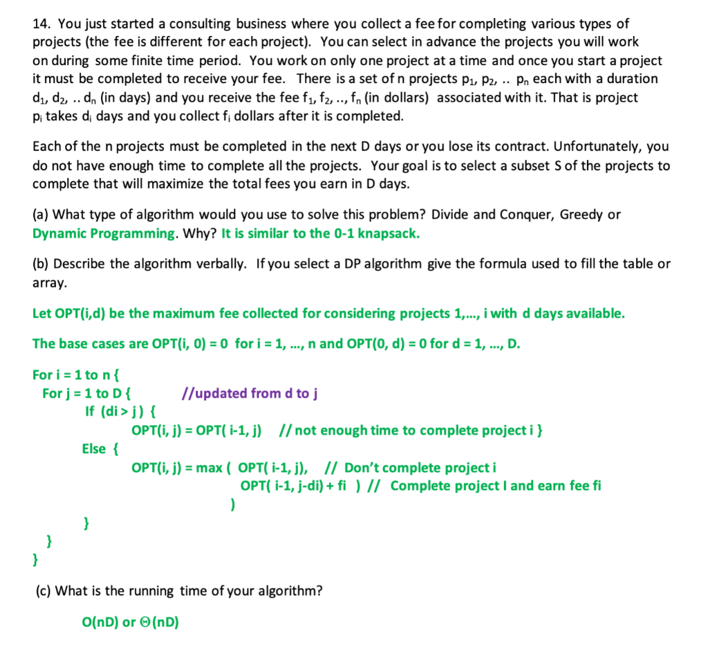 Solved 14 You Just Started A Consulting Business Where You Chegg Com