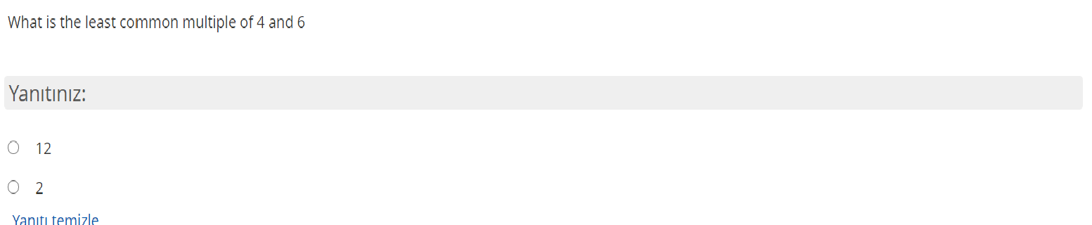 Solved what is the least common multiple of 4 and 6 chegg