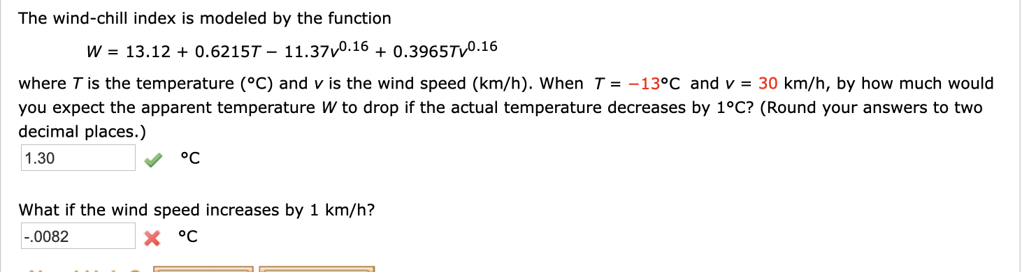 solved-the-wind-chill-index-is-modeled-by-the-function-w-chegg