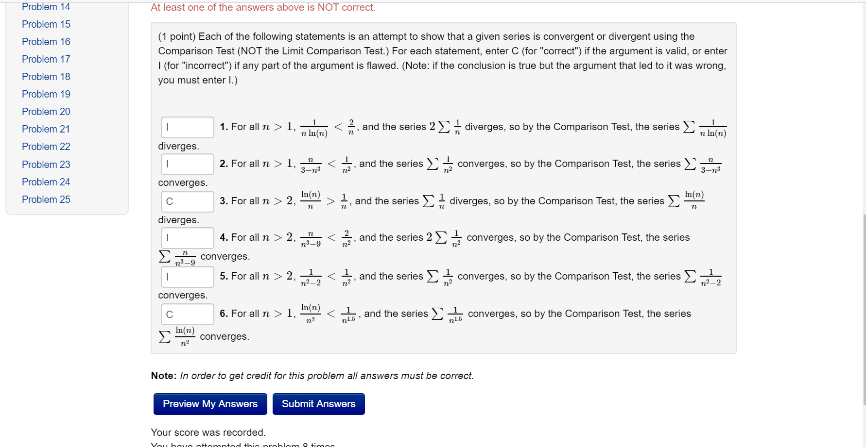 Solved Problem 14 At least one of the answers above is NOT | Chegg.com