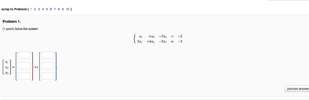 Solved Jump to Problem: [ 123456 789 101 Problem1 (1 point) | Chegg.com