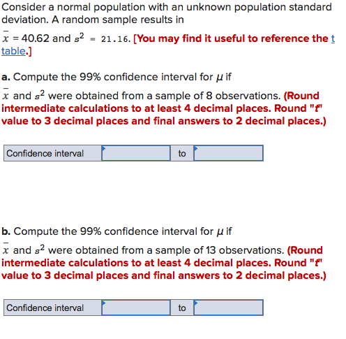 Solved Consider a normal population with an unknown | Chegg.com