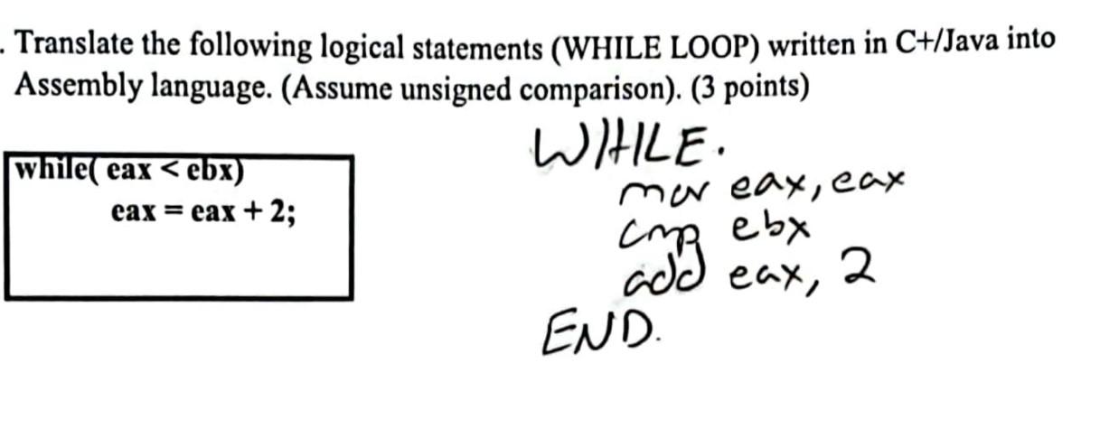 Solved - Translate the following logical statements (WHILE | Chegg.com