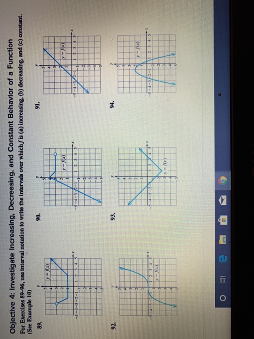 solved complete the increase decrease(numbers list)... Solved 70 Objective 4: Investigate Increasing, Decreasing, | Chegg.com