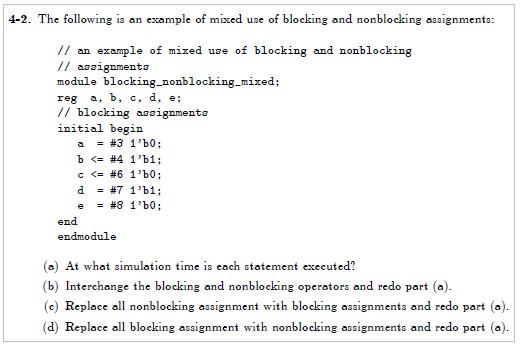 Solved 4-2. The following is an example of mixed use of | Chegg.com