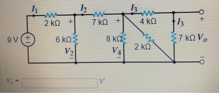 Solved Find V0 in the network in the figure below using | Chegg.com