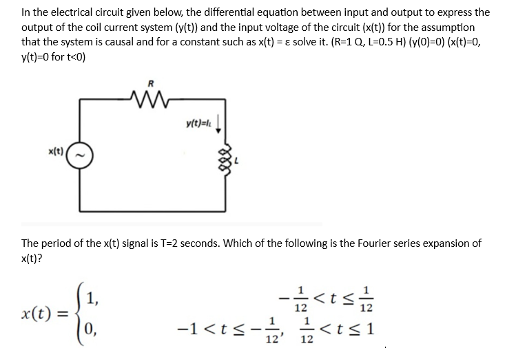 Solved In the electrical circuit given below, the | Chegg.com