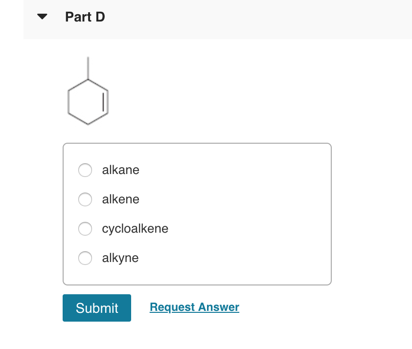 Identify The Following As Alkanes Alkenes Chegg 