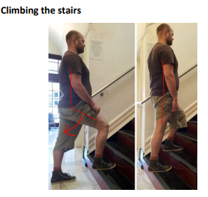Climbing the stairs