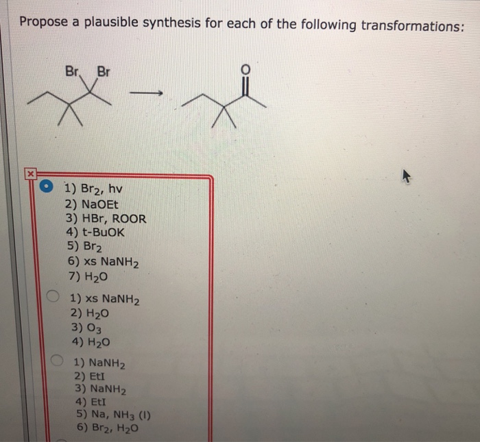 Solved Propose a plausible synthesis for each of the | Chegg.com