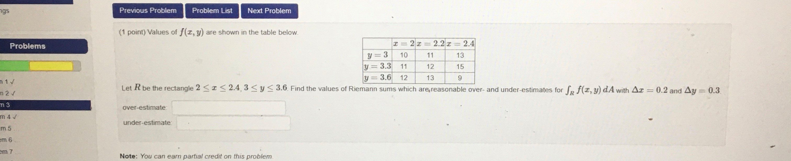 Solved ngs Previous Problem Problem List Next Problem | Chegg.com