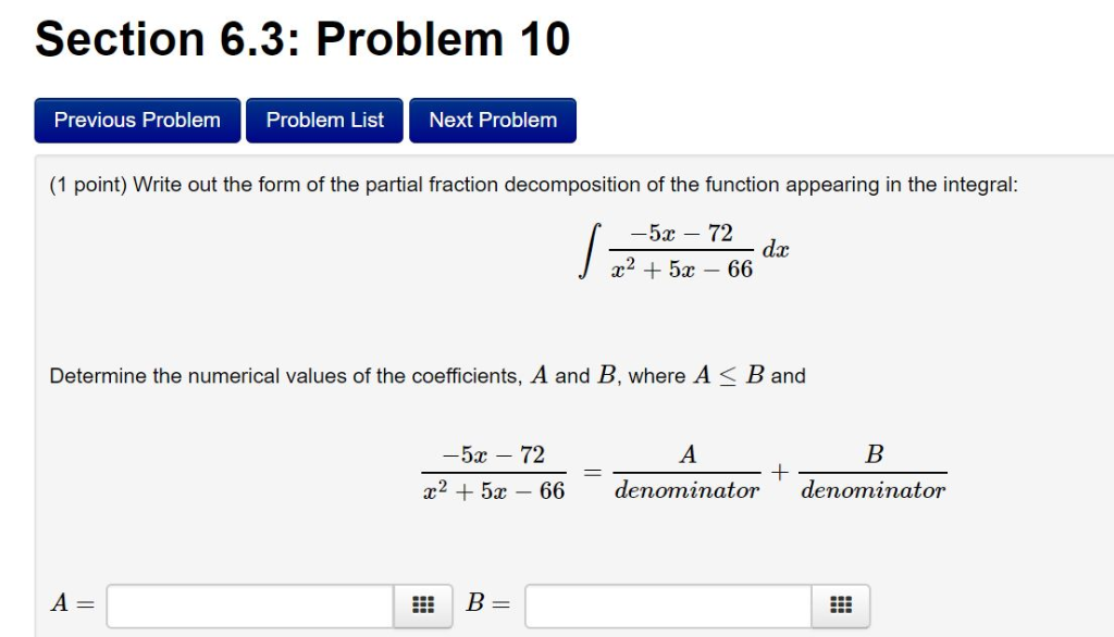 Solved Section 6.3: Problem 10 Previous Problem Problem List | Chegg.com