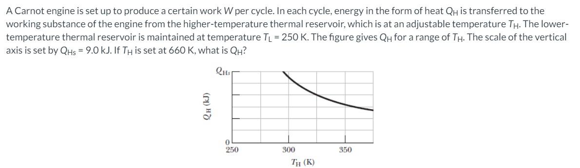 Solved A Carnot engine is set up to produce a certain work W | Chegg.com