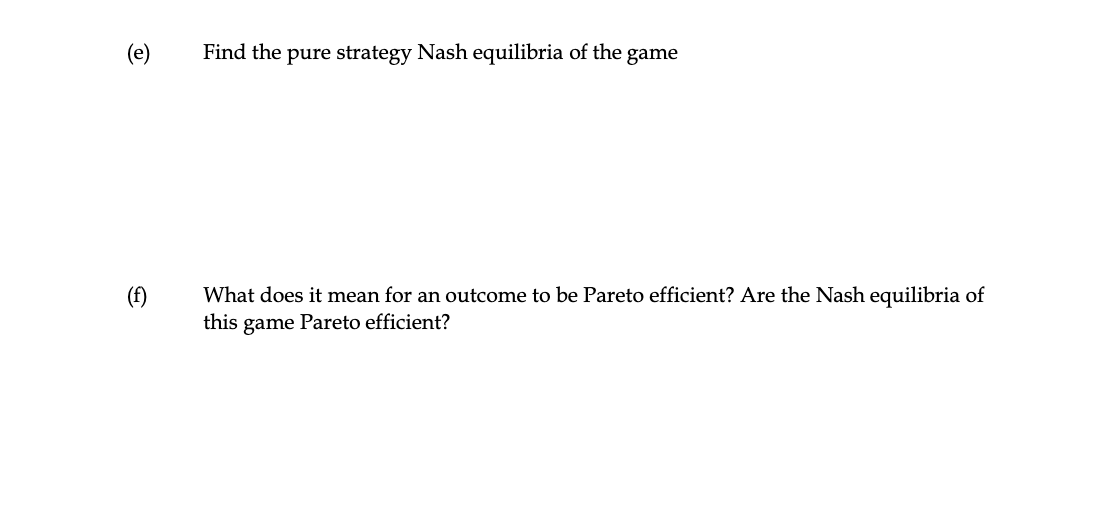 Solved Question 3 Consider the following game: Player L 2 L | Chegg.com