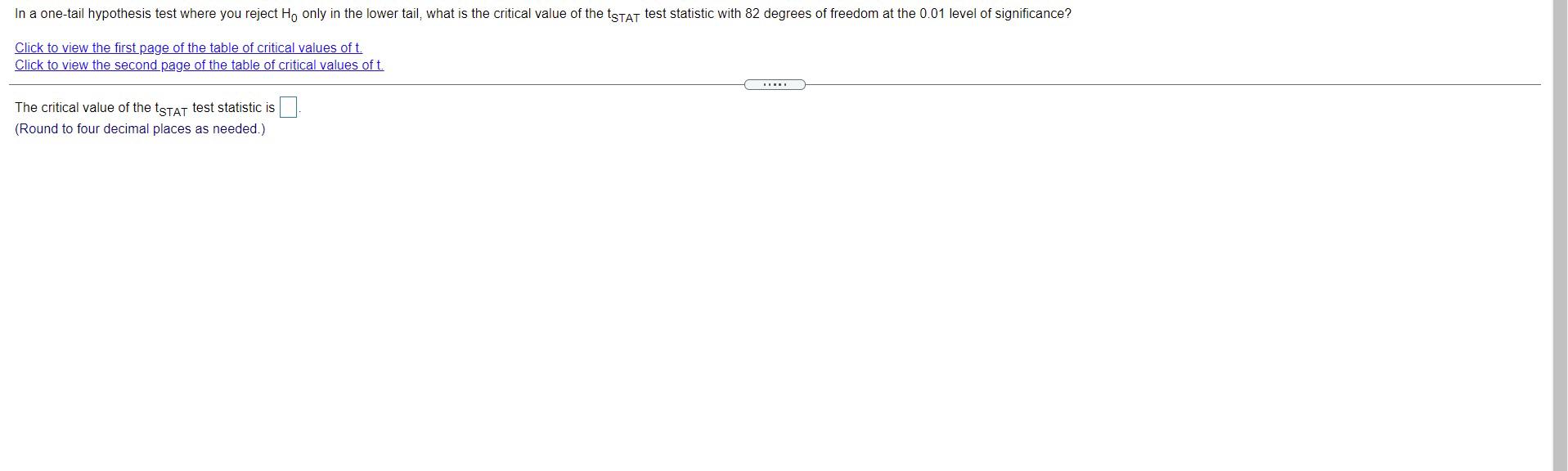 Solved In a one-tail hypothesis test where you reject Ho | Chegg.com