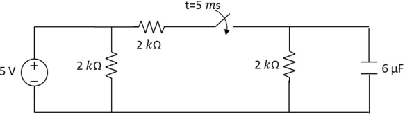 Solved find 𝜏, 𝑡 >5 ms | Chegg.com