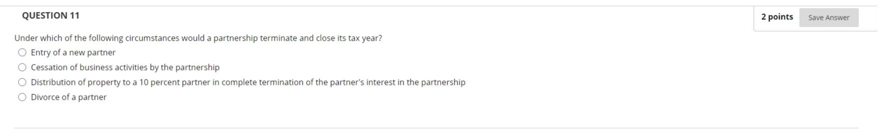 Solved QUESTION 11 2 points Save Answer Under which of the | Chegg.com