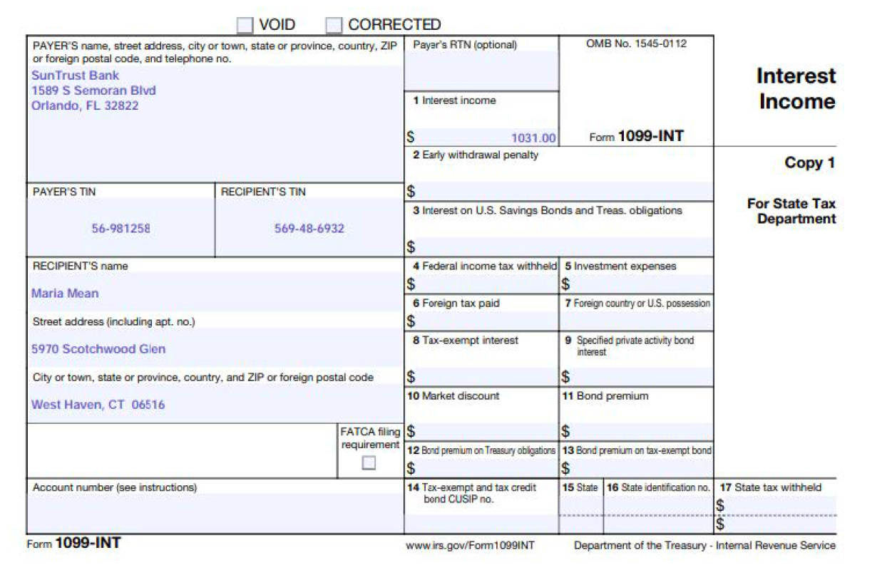 Please complete the tax return for Maria and David Chegg